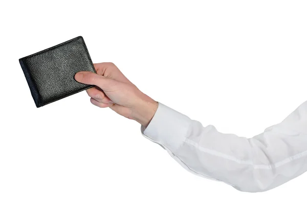 Adam ahnd vermek m-cüzdan — Stok fotoğraf