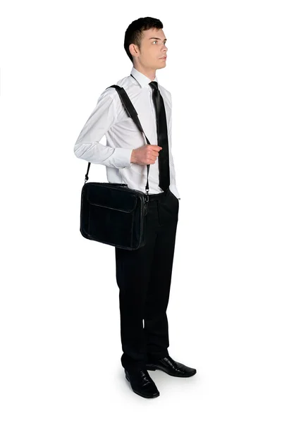 Business man with briefcase — Stock Photo, Image