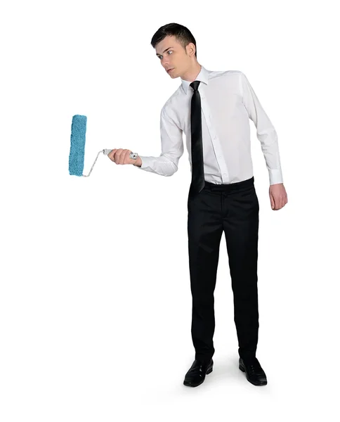 Business man painting — Stock Photo, Image