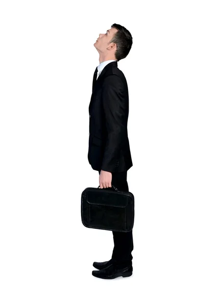 Business man looking up — Stock Photo, Image