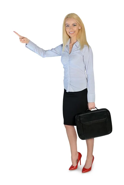 Business woman presenting — Stock Photo, Image