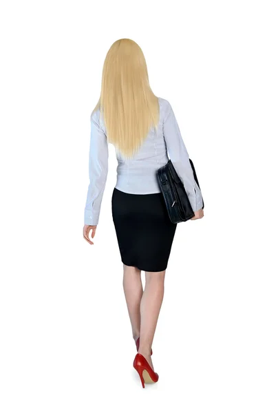 Mulher de negócios andar — Fotografia de Stock