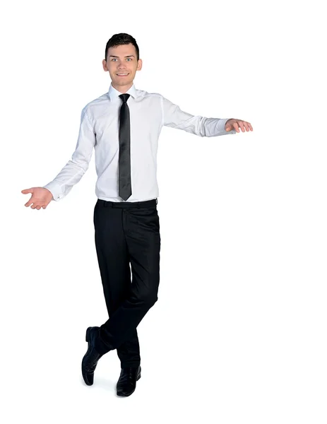 Business man presenting something — Stock Photo, Image