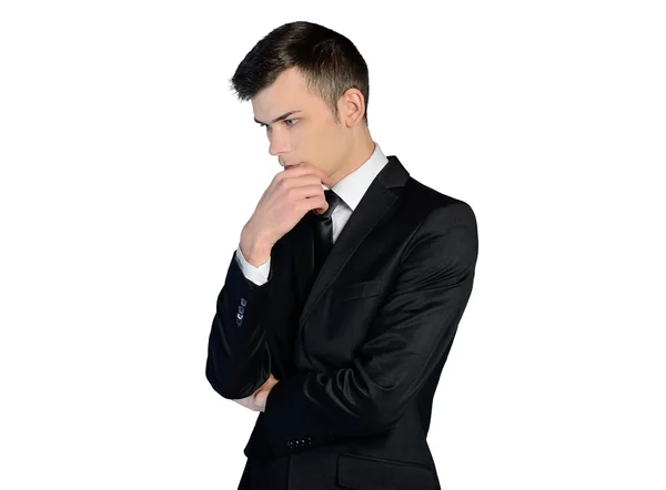 Business man thinking solution — Stock Photo, Image