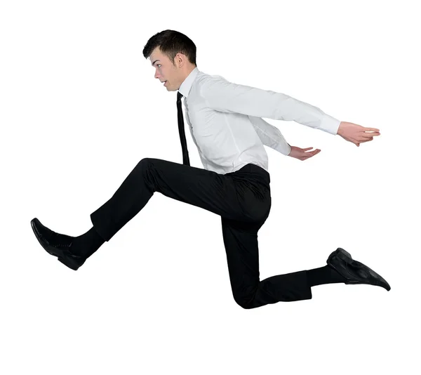 Business man big jump — Stock Photo, Image