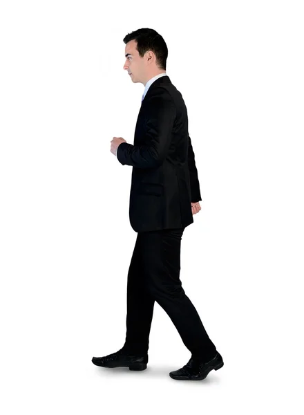 Biznes człowiek chodzenia po stronie — Zdjęcie stockowe