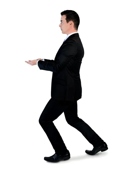 Business man carry something — Stock Photo, Image