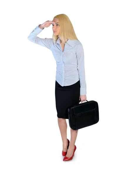 Business woman looking side — Stock Photo, Image