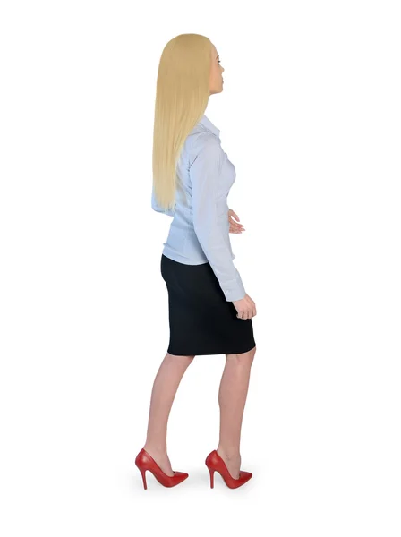 ビジネス女性側を歩く — ストック写真