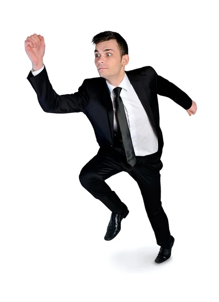 Business man jump Stock Photo