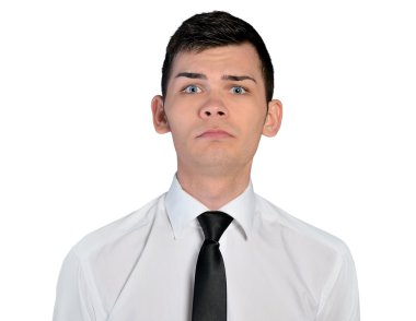 Business man sad face