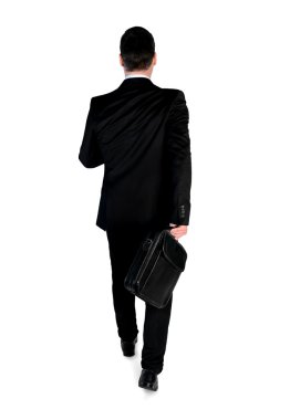 Business man walk side