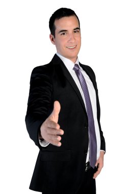 iş adamı el sallamak
