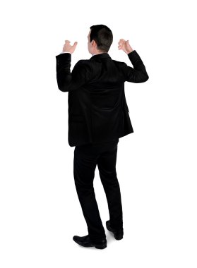 İş adamı bir şey tutun