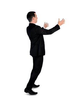 İş adamı bir şey taşımak