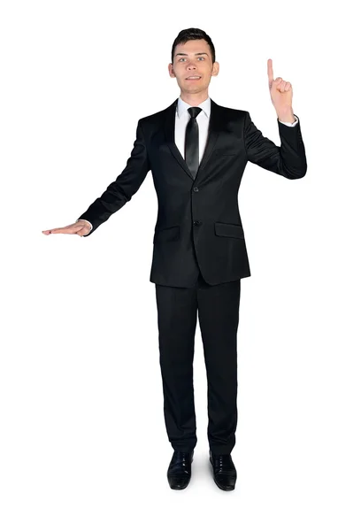 Business man presenting something — Stock Photo, Image