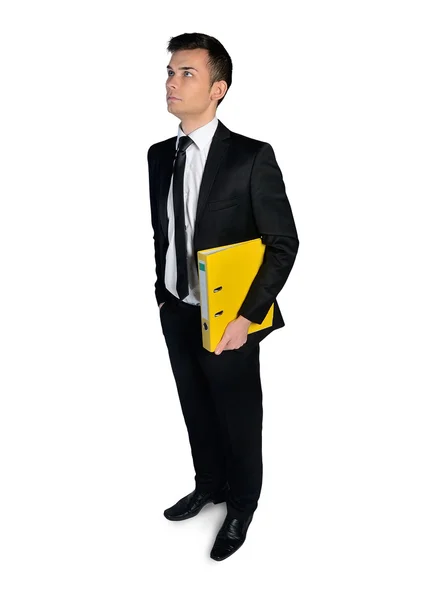 Business man looking up — Stock Photo, Image