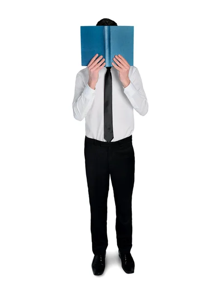 Business man read book — Stockfoto