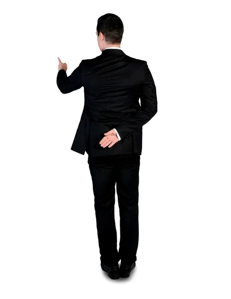 Business man point something — Stock fotografie