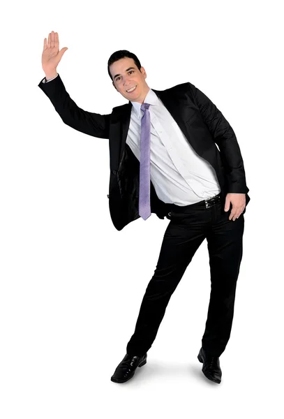 Business man wave hand — Stock Photo, Image