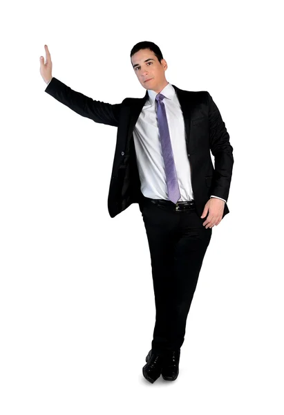 Business man presenting something — Stock Photo, Image