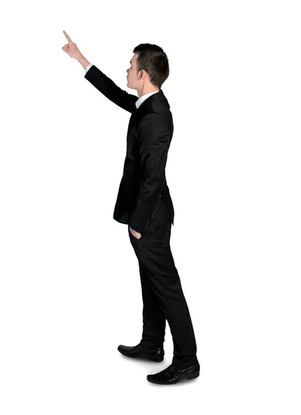 Business man pointing something — Stock Photo, Image
