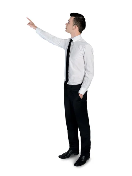 Business man  pointing something — Stock Photo, Image