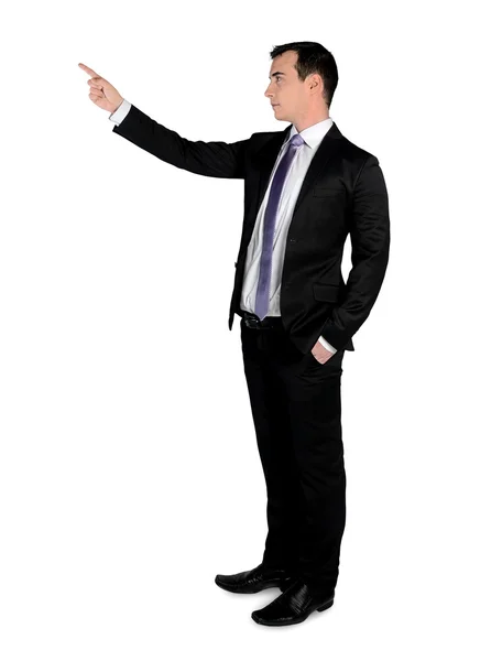 Business man pointing up — Stock Photo, Image
