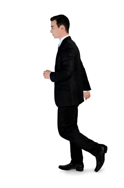 Homem de negócios andar lado — Fotografia de Stock