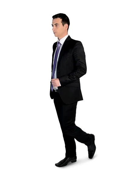 Business man walk side — Stockfoto