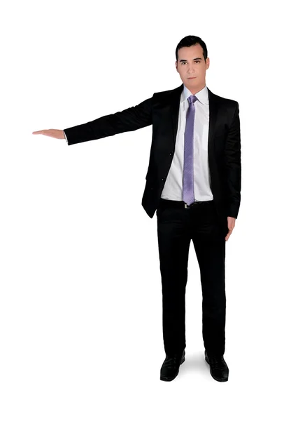 Business man presenting something — Stock Photo, Image