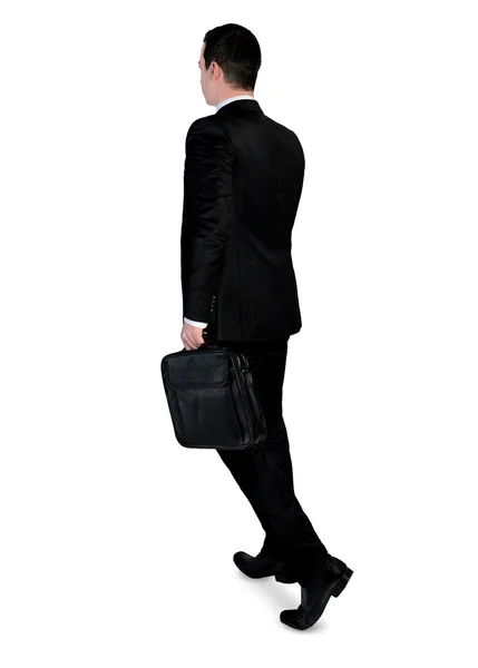 Homem de negócios andar para trás — Fotografia de Stock