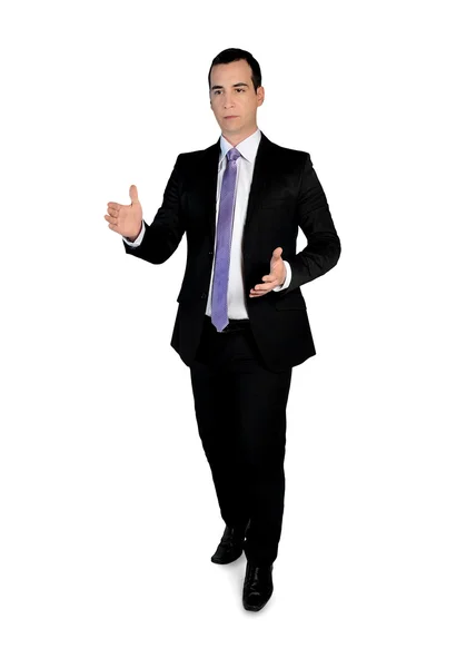 Business man carry something — Stock Photo, Image