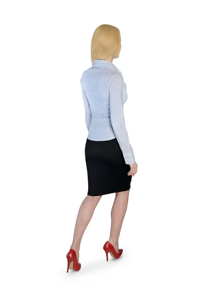 Business woman walk back — Stockfoto