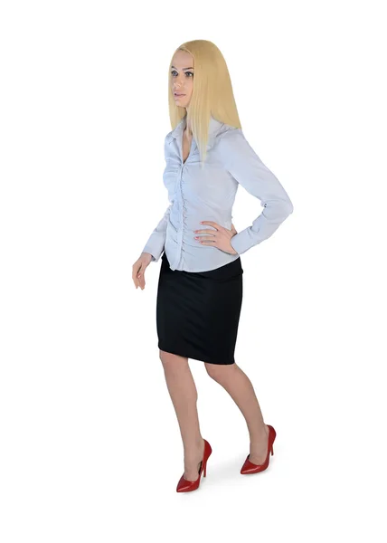 Business woman walk forward — Stock fotografie