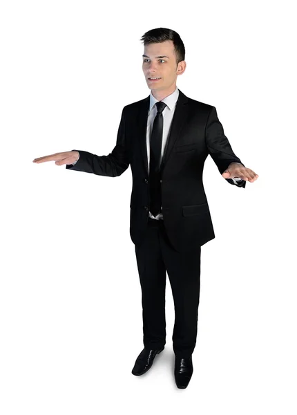 Business man presenting something — Stock Photo, Image