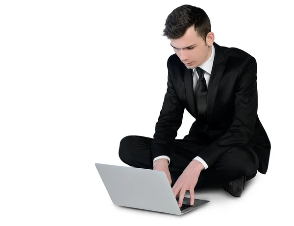 Hombre de negocios usando computadora —  Fotos de Stock