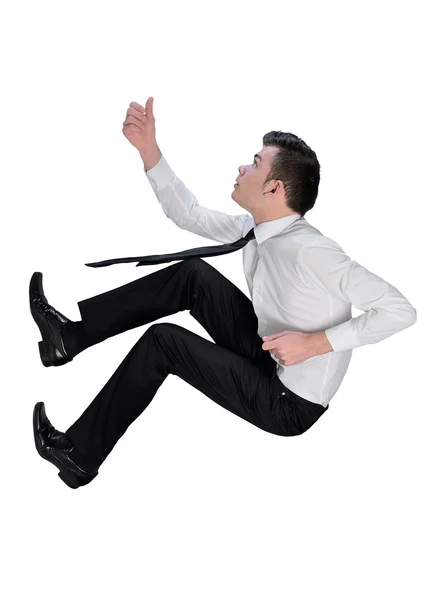 Business man climb something — Stock Photo, Image