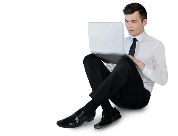 Business man using computer — Stock Photo, Image