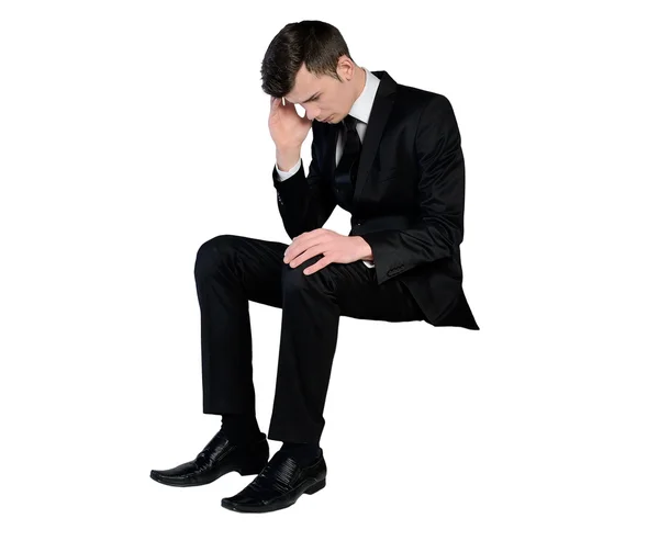 Business man sad looking down — Stockfoto