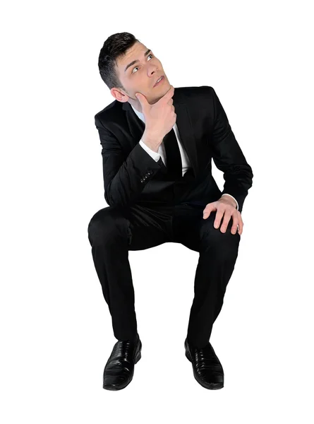 Business man thinking up — 图库照片