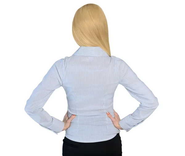 Business woman back view — Stock Photo, Image