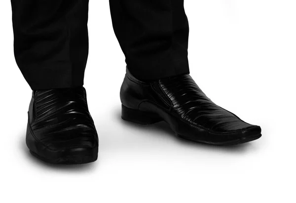 Black shoes closeup — Stockfoto