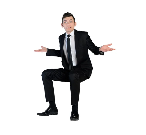 Business man confused expression — Stock Photo, Image