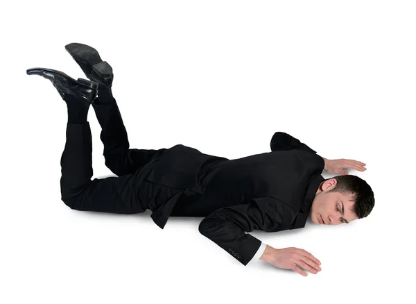 Business man sleep position — Stok fotoğraf