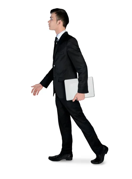 Business man walk side — Stok fotoğraf