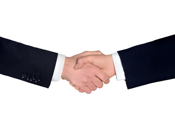 Business man shake hands closeup — Stockfoto