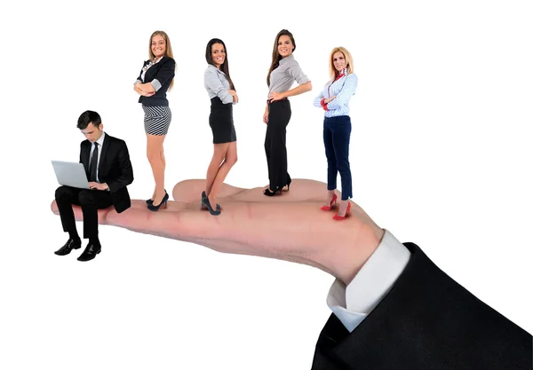 Isolated business team — Stock Photo, Image