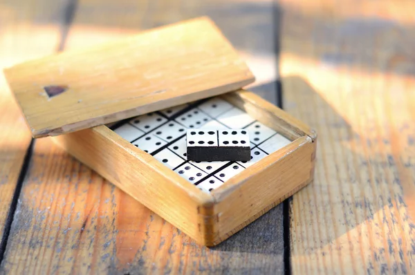 Wooden dominoes set — Stock Photo, Image