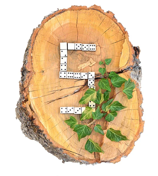 Rustic Wooden Alphabet — Stock Photo, Image